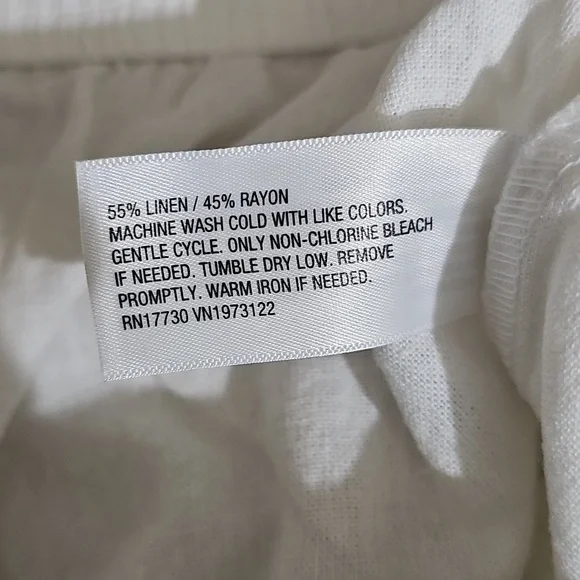 Universal Thread Women's Mid-Rise Linen Pull-On Shorts White Size M Waist 16 - Picture 5 of 5